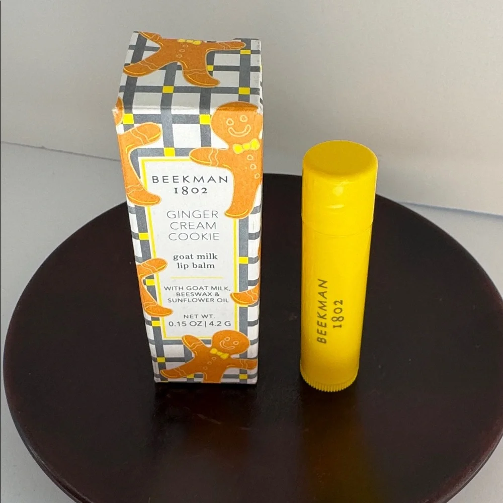 Beekman 1802 Lip Balm Duo Pure Goat Milk + Ginger Cream Cookie New